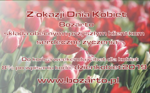 Dzień Kobiet 2019 Bozarto kod rabatowy