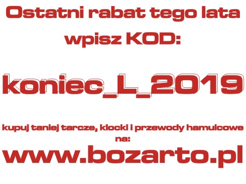 Rabat koniec lata Bozarto